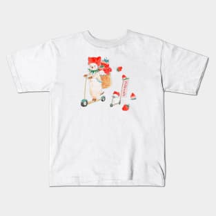 Kickboard Ichigo Nyanco Kids T-Shirt